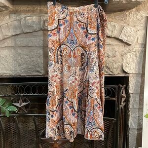 Paisley style maxi skirt
